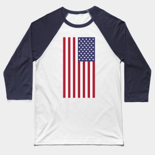 US Flag Down - RWB Baseball T-Shirt